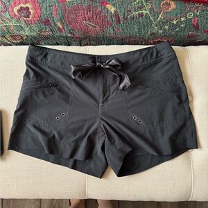 Athleta Black Athletic Shorts Lightweight Performance